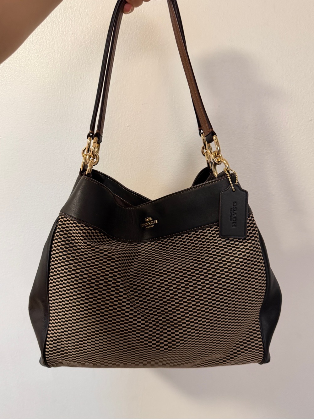 Coach Lexy Legacy Jacquard Shoulder Bag
